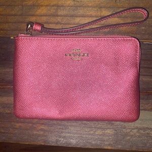 Pink Coach Wristlet